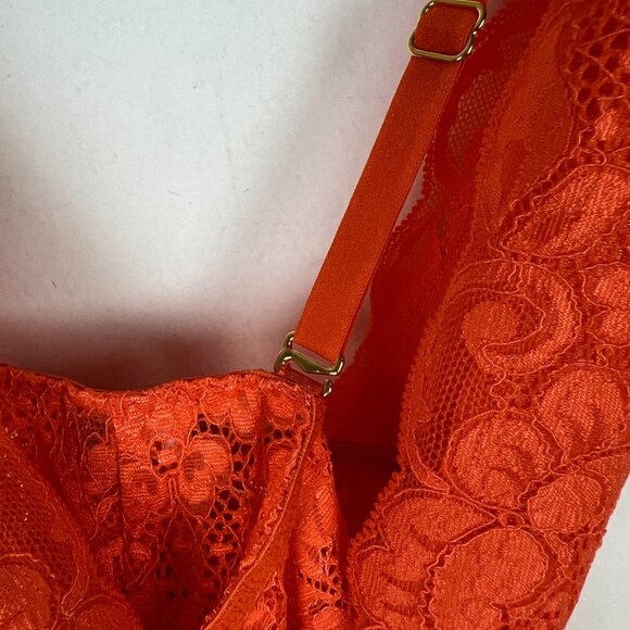 NWT We are HAH Comin' In HAHt Lace Bodysuit Burnt Orange Size XS NEW - Picture 9 of 14
